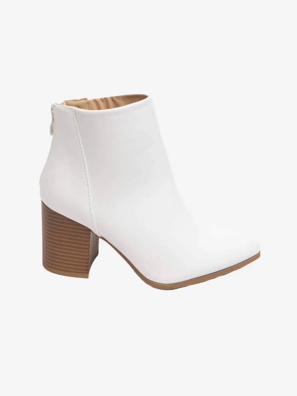 NEW FASHION GO women's plain as ever bootie in white